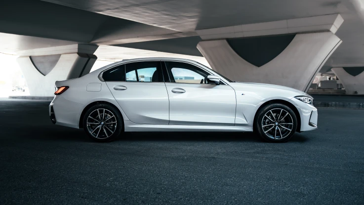 BMW 320i 2024 WHITE RENTAL IN DUBAI - undefined